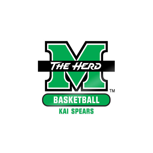 Marshall - NCAA Men's Basketball : Kai Spears - Sticker-0