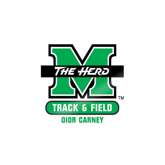 Marshall - NCAA Women's Track & Field : Dior Carney - Sticker-0