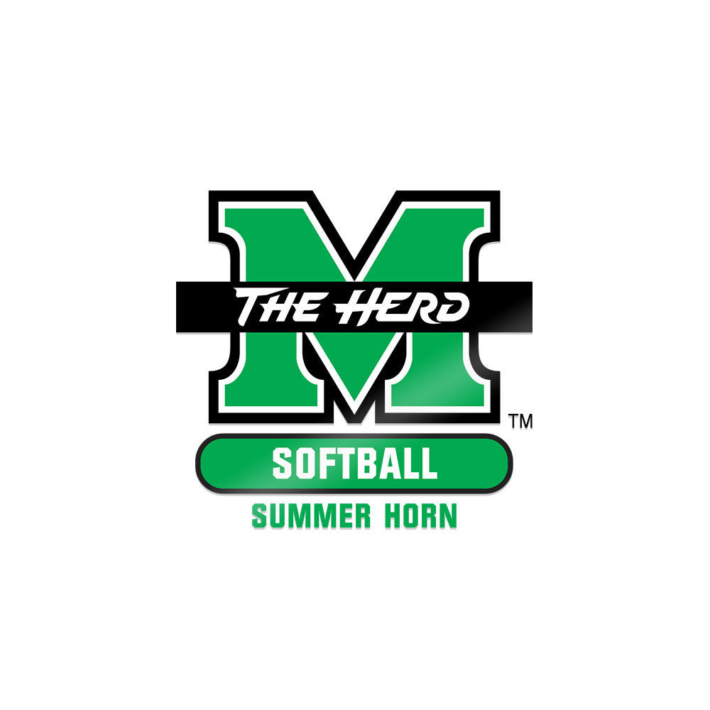 Marshall - NCAA Softball : Summer Horn - Sticker-0