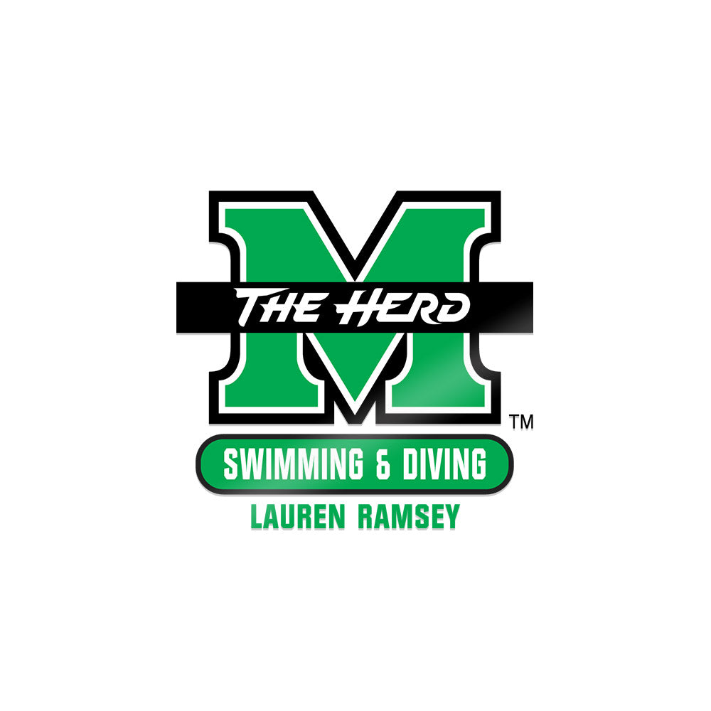 Marshall - NCAA Women's Swimming & Diving : Lauren Ramsey - Sticker-0