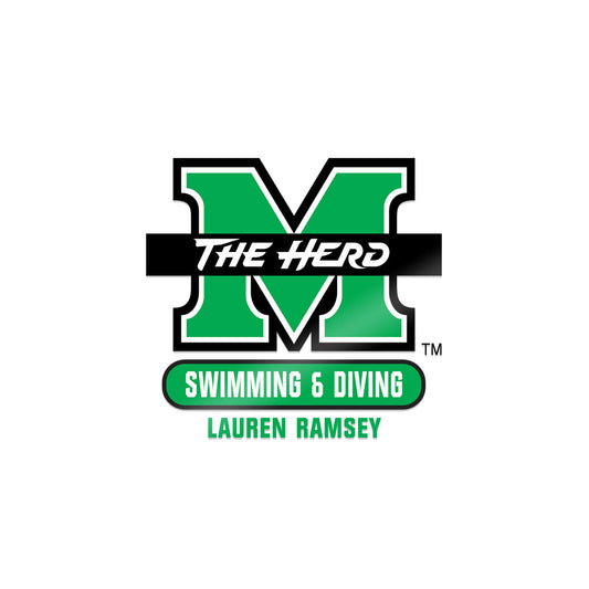 Marshall - NCAA Women's Swimming & Diving : Lauren Ramsey - Sticker-0