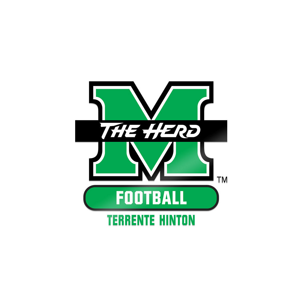 Marshall - NCAA Football : Terrente Hinton - Sticker-0