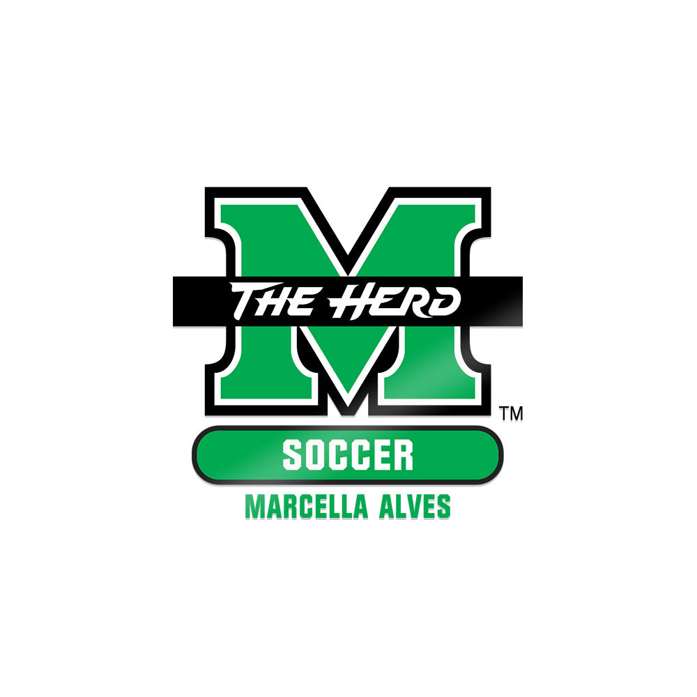 Marshall - NCAA Women's Soccer : Marcella Alves - Sticker-0