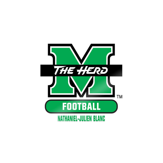 Marshall - NCAA Football : Nathaniel-Julien Blanc - Sticker-0
