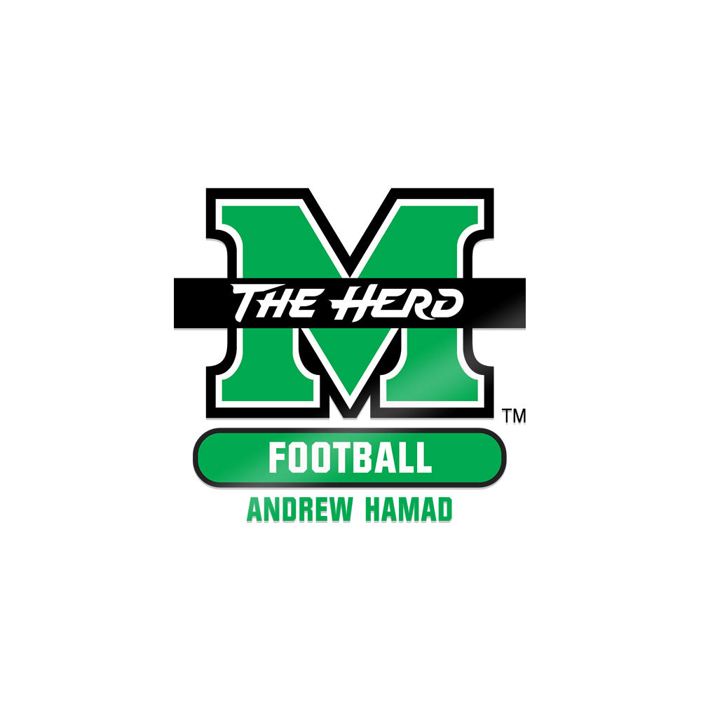 Marshall - NCAA Football : Andrew Hamad - Sticker-0
