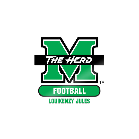 Marshall - NCAA Football : Louikenzy Jules - Sticker-0