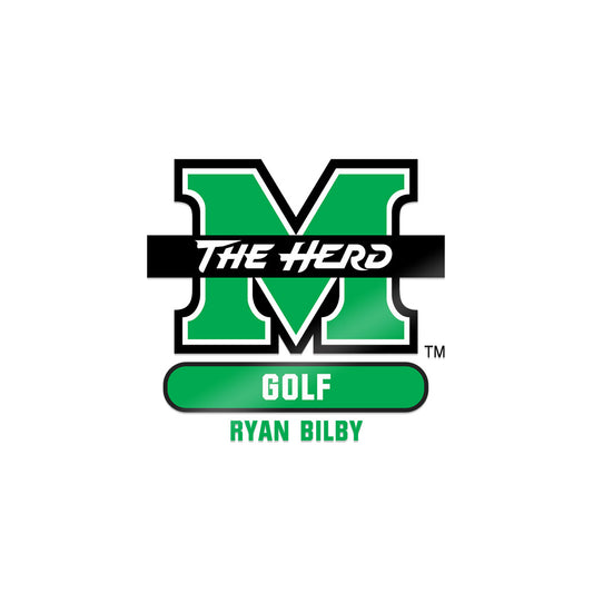 Marshall - NCAA Men's Golf : ryan bilby - Sticker-0