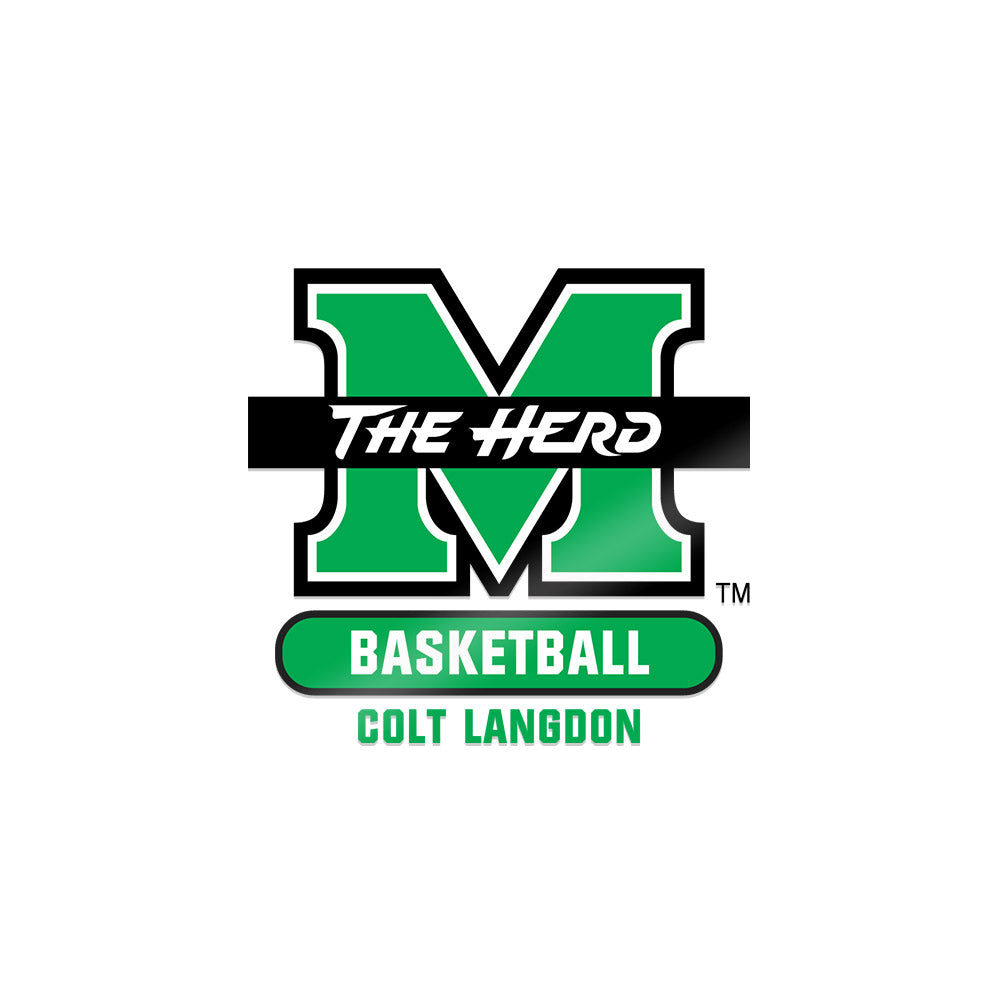Marshall - NCAA Men's Basketball : Colt Langdon - Sticker-0