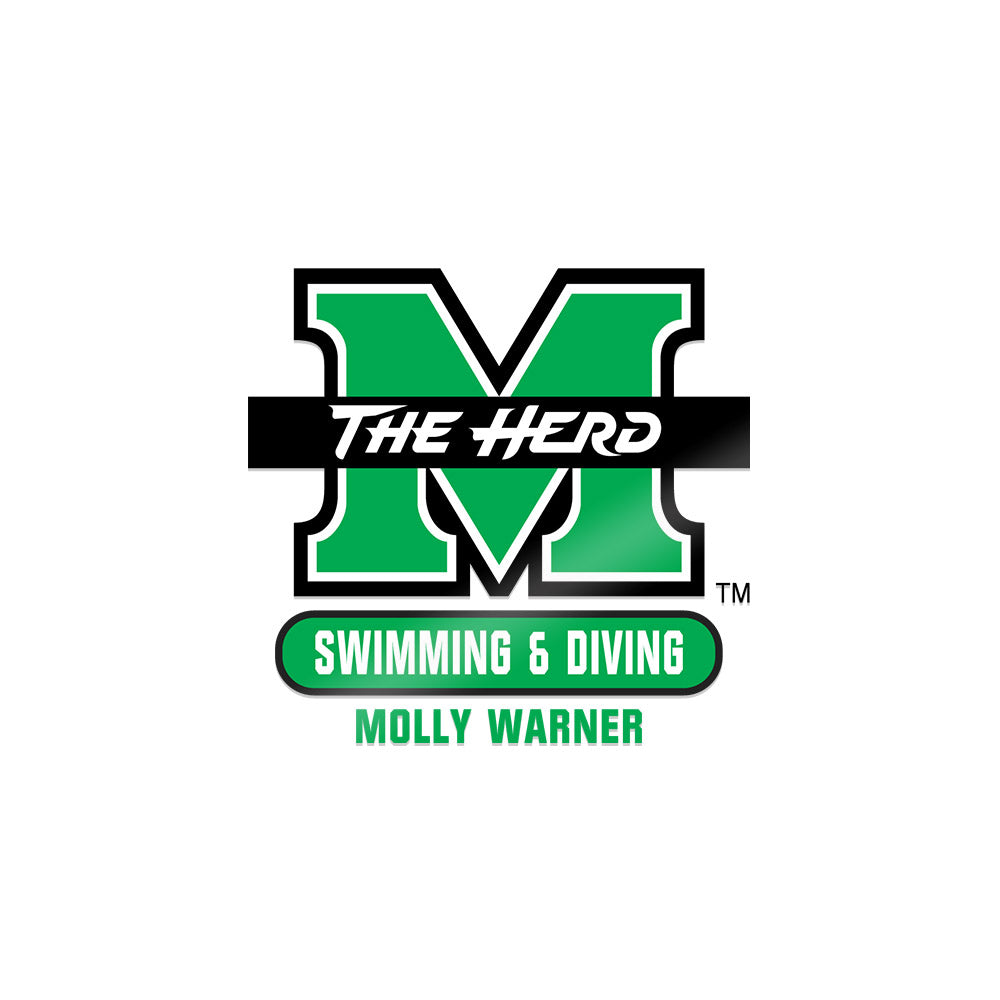 Marshall - NCAA Women's Swimming & Diving : Molly Warner - Sticker-0