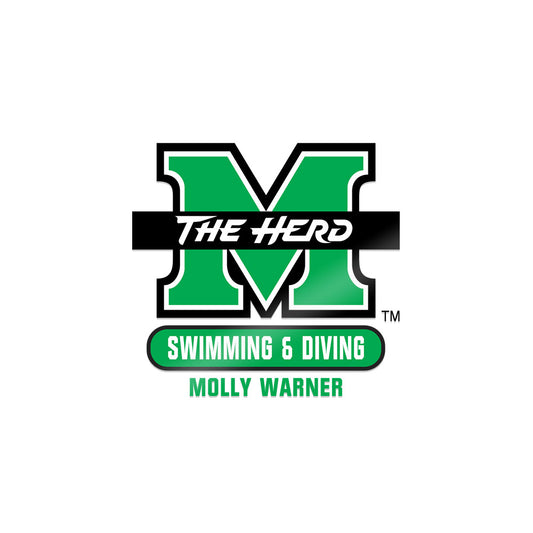 Marshall - NCAA Women's Swimming & Diving : Molly Warner - Sticker-0