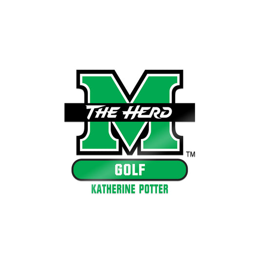 Marshall - NCAA Women's Golf : Katherine Potter - Sticker-0