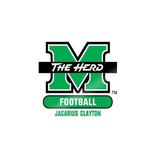 Marshall - NCAA Football : Jacarius Clayton - Sticker-0