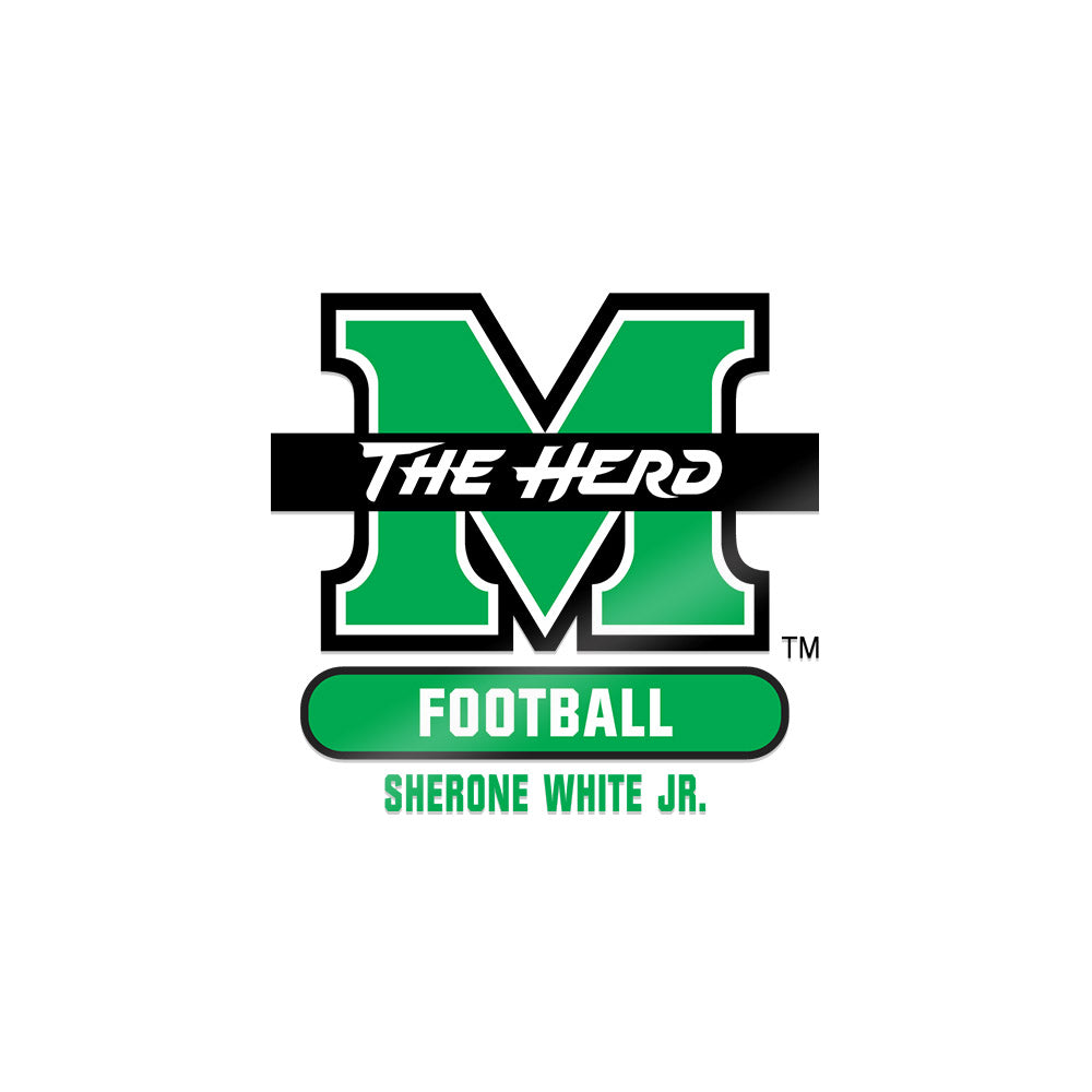 Marshall - NCAA Football : Sherone White Jr. - Sticker-0