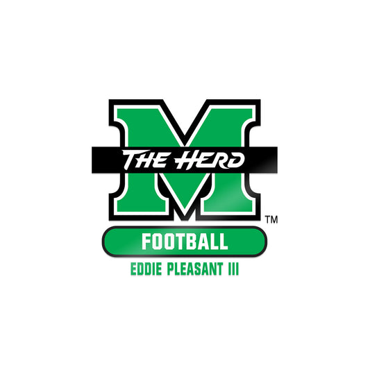 Marshall - NCAA Football : Eddie Pleasant III - Sticker-0