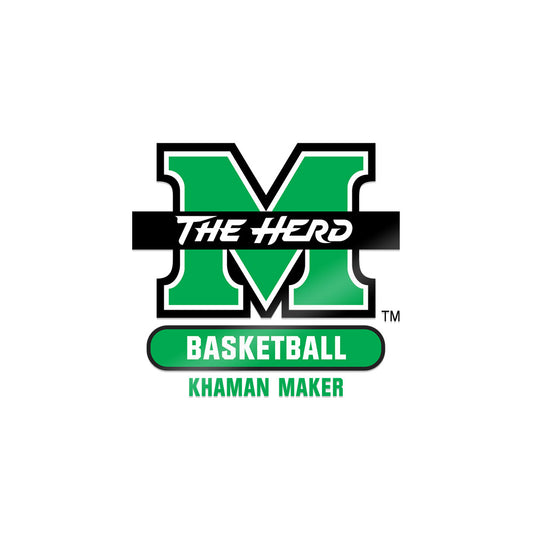 Marshall - NCAA Men's Basketball : Khaman Maker - Sticker-0