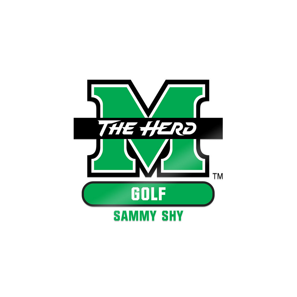 Marshall - NCAA Men's Golf : Sammy Shy - Sticker-0