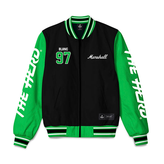 Marshall - NCAA Football : Nathaniel-Julien Blanc - Bomber Jacket-0