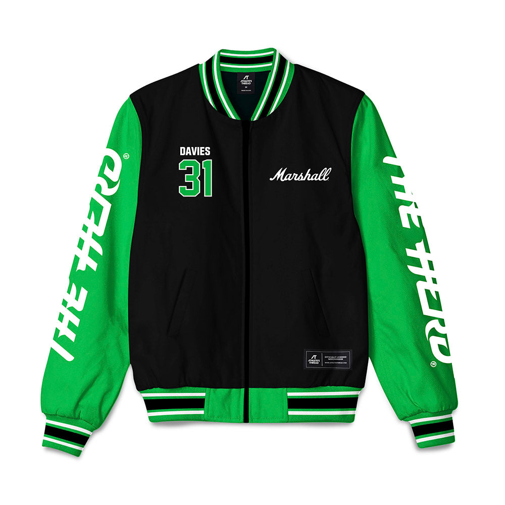 Marshall - NCAA Football : Brysen Davies - Bomber Jacket-0