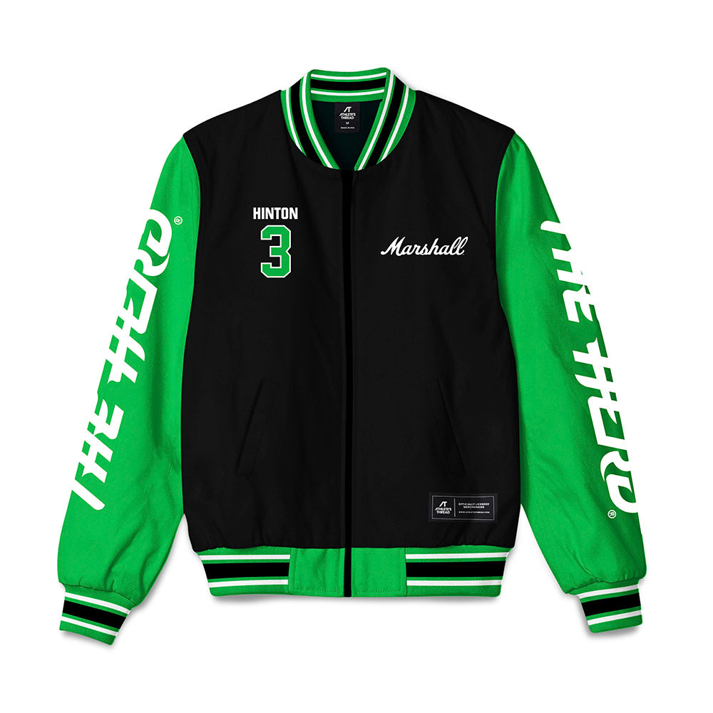 Marshall - NCAA Football : Terrente Hinton - Bomber Jacket-0