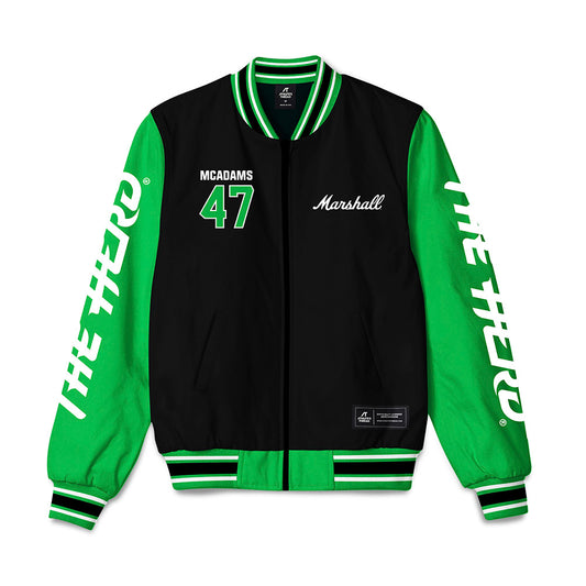 Marshall - NCAA Football : EahJay McAdams - Bomber Jacket-0