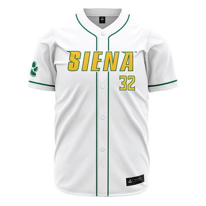 Siena - NCAA Baseball : Cole Hambly - White Jersey-0