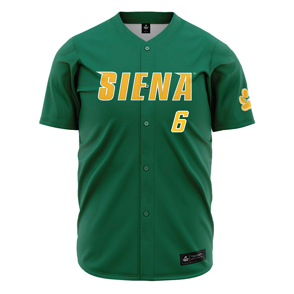 Siena - NCAA Baseball : Owen Pincince - Green Jersey-0