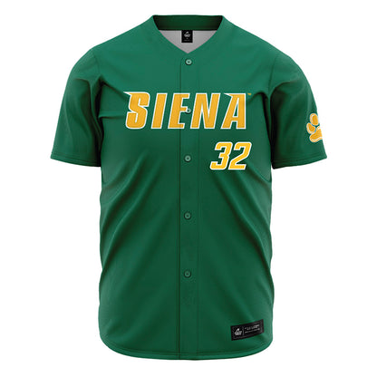 Siena - NCAA Baseball : Cole Hambly - Green Jersey-0
