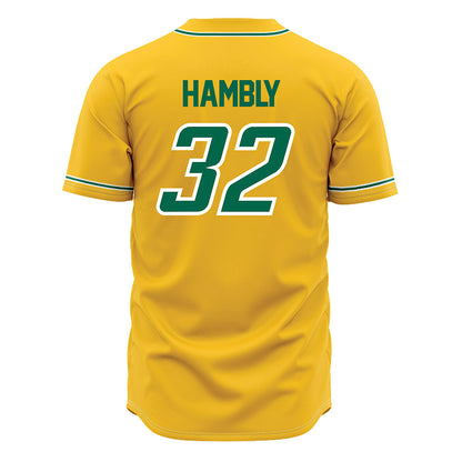 Siena - NCAA Baseball : Cole Hambly - Gold Jersey-1