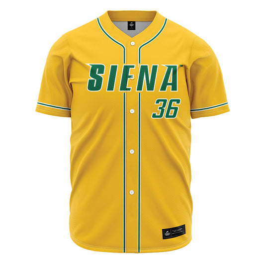 Siena - NCAA Baseball : Alistair Morin - Gold Jersey