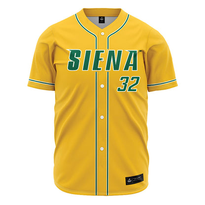 Siena - NCAA Baseball : Cole Hambly - Gold Jersey-0