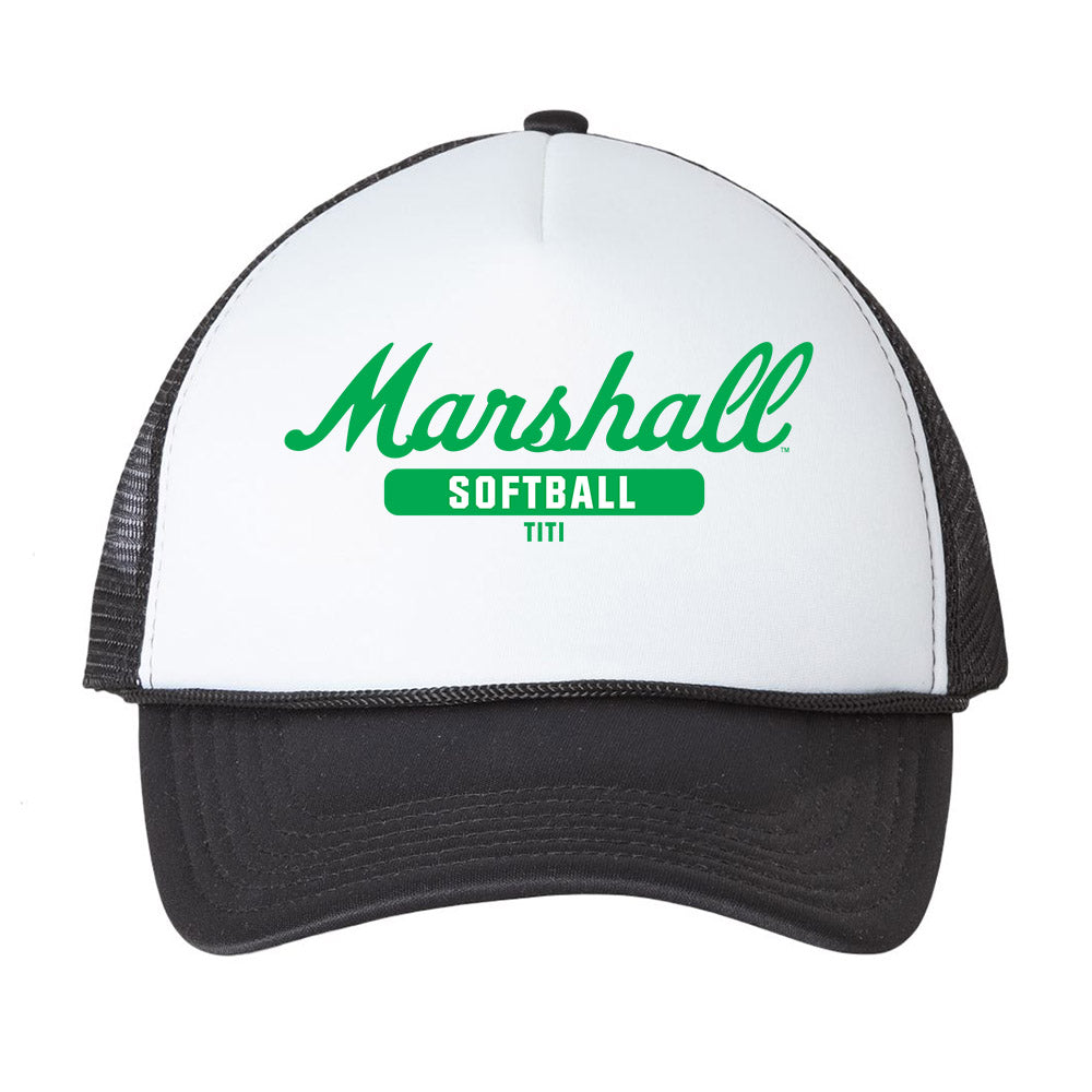 Marshall - NCAA Softball : Tia Titi - Trucker Hat-0
