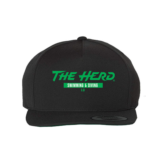 Marshall - NCAA Women's Swimming & Diving : Esther Lu - Snapback Hat-0