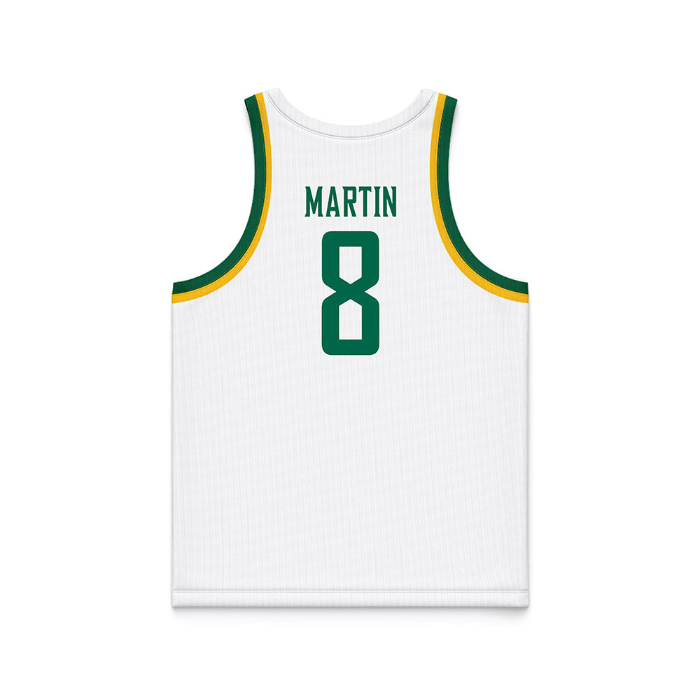 Siena - NCAA Men's Basketball : Mana Martin - White Basketball Jersey-1