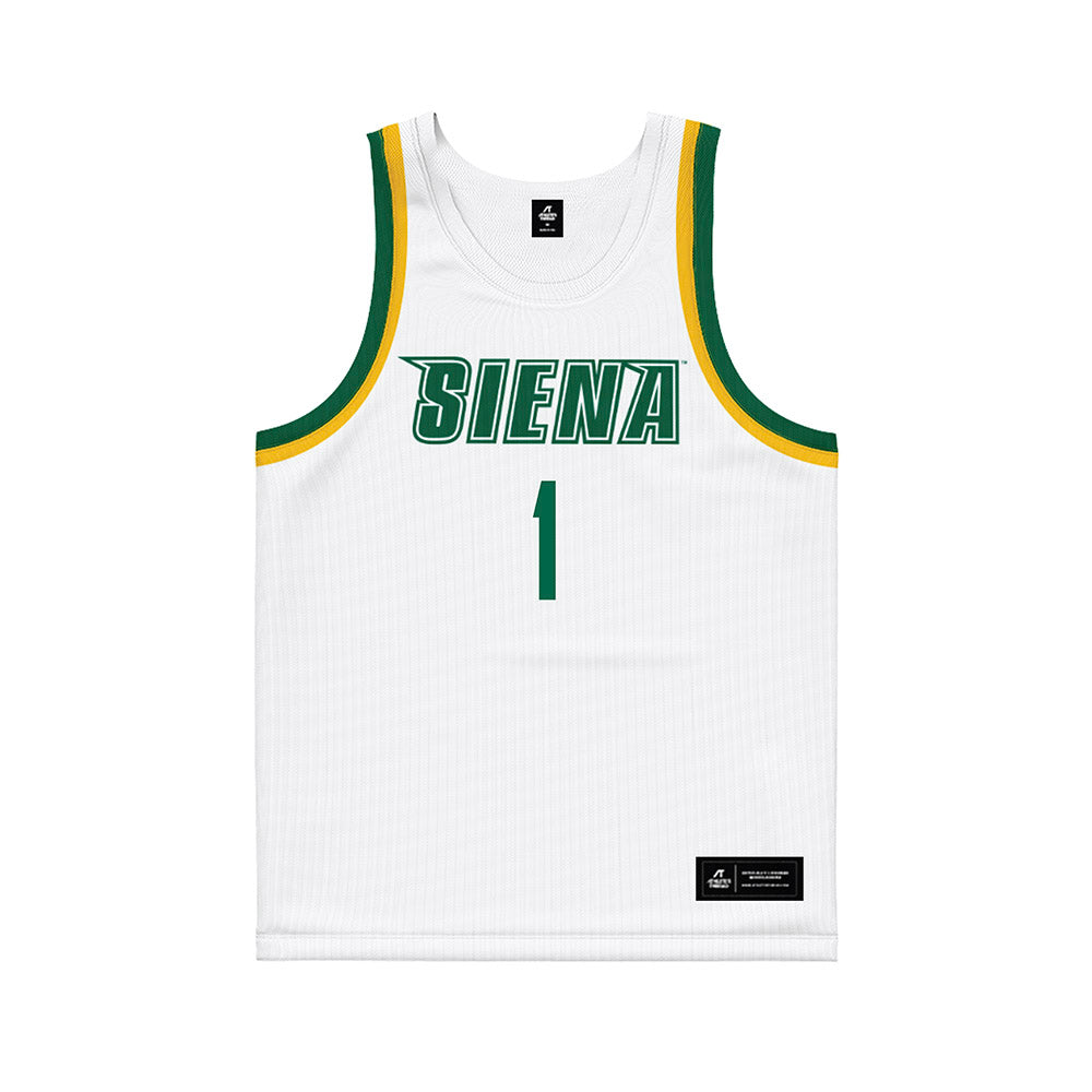 Siena - NCAA Men's Basketball : Chris Torres - White Basketball Jersey