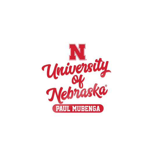 Nebraska - NCAA Football : Paul Mubenga - Sticker-0