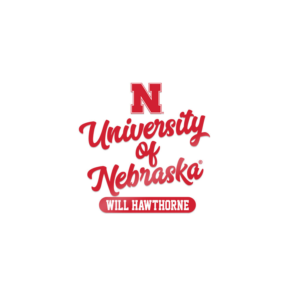 Nebraska - NCAA Football : Will Hawthorne - Sticker-0