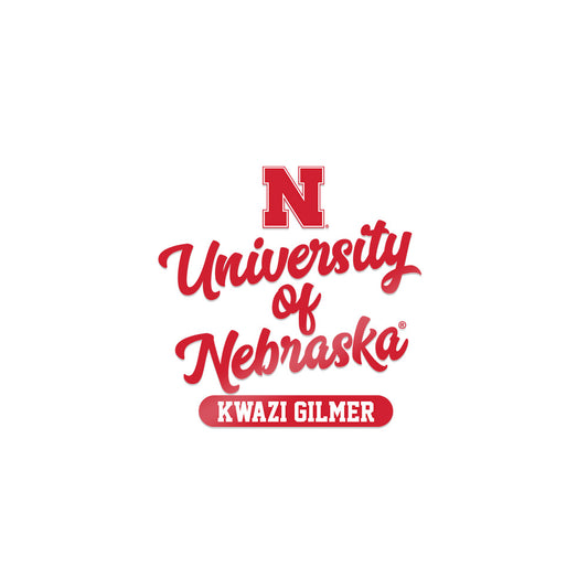 Nebraska - NCAA Football : Kwazi Gilmer - Sticker-0