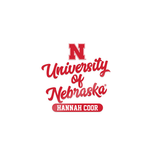 Nebraska - NCAA Softball : Hannah Coor - Sticker-0