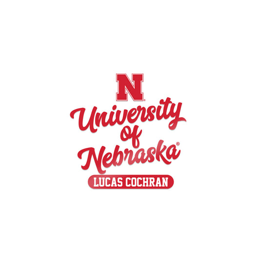 Nebraska - NCAA Wrestling : Lucas Cochran - Sticker-0