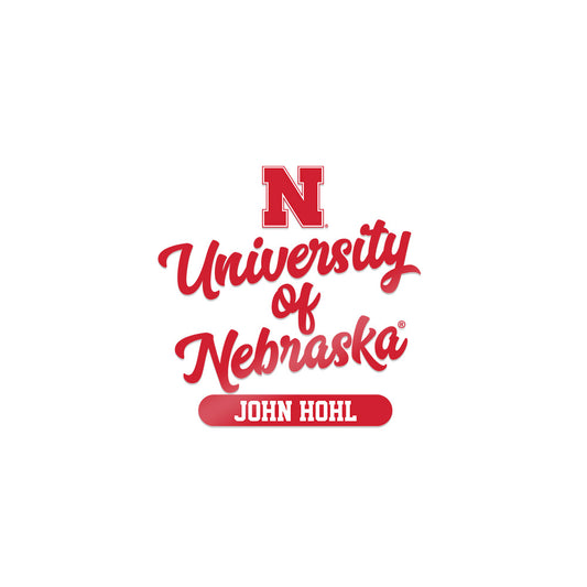 Nebraska - NCAA Football : John Hohl - Sticker-0