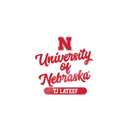 Nebraska - NCAA Football : TJ Lateef - Sticker-0