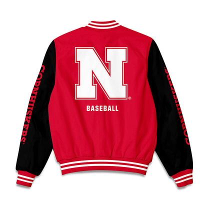 Nebraska - NCAA Baseball : Grant Cleavinger - Bomber Jacket-1
