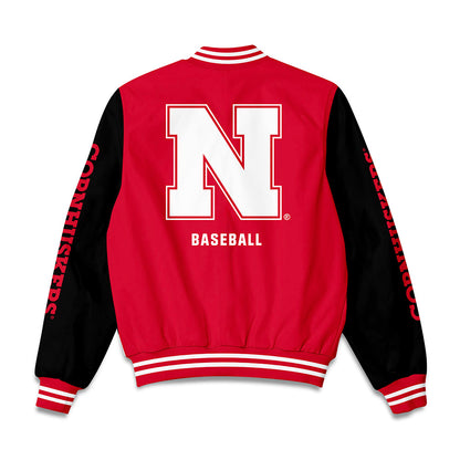 Nebraska - NCAA Baseball : Pryce Bender - Bomber Jacket-1