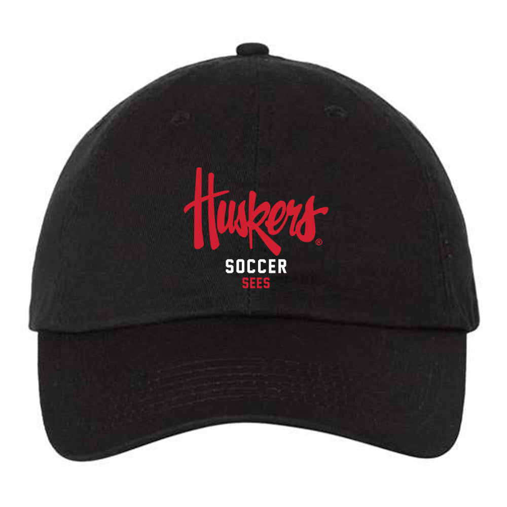 Nebraska - NCAA Women's Soccer : Jo Sees - Dad Hat-0