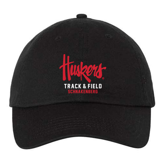 Nebraska - NCAA Men's Track & Field : Seth Schnakenberg - Dad Hat-0
