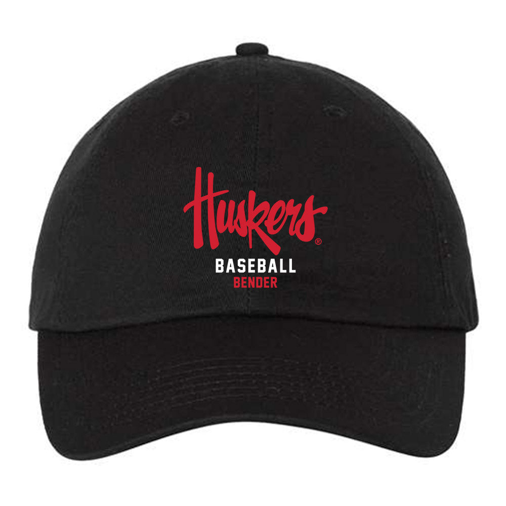Nebraska - NCAA Baseball : Pryce Bender - Dad Hat-0