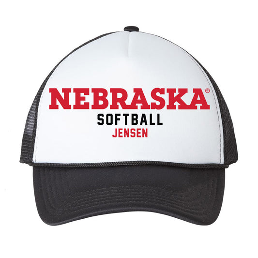 Nebraska - NCAA Softball : Alexis Jensen - Trucker Hat-0