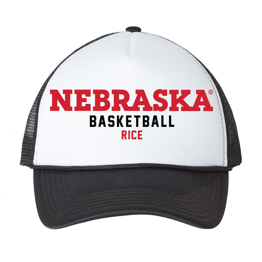 Nebraska - NCAA Men's Basketball : Colin Rice - Trucker Hat-0