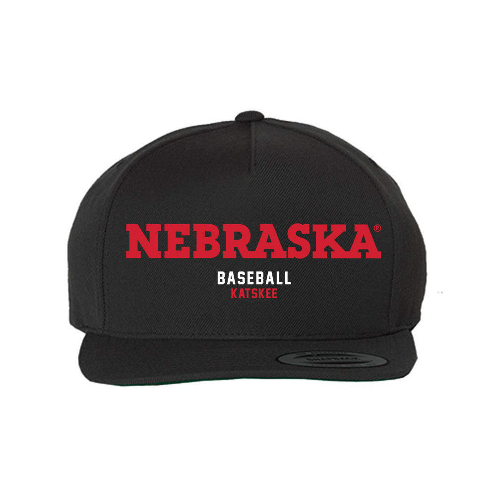 Nebraska - NCAA Baseball : Cooper Katskee - Snapback Hat-0