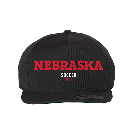 Nebraska - NCAA Women's Soccer : Jo Sees - Snapback Hat-0